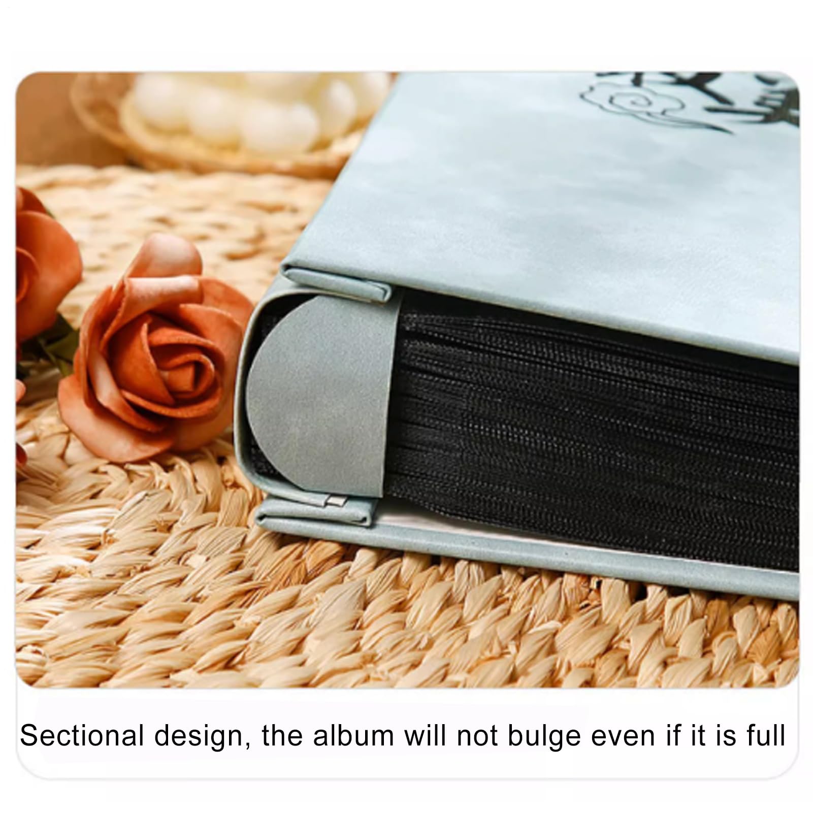 Album photo – Album de mariage de 17,8 cm | capacité anti-poussière – Carte souvenir pour remise de diplôme, mariage, vacances, souvenir, scrapbooking