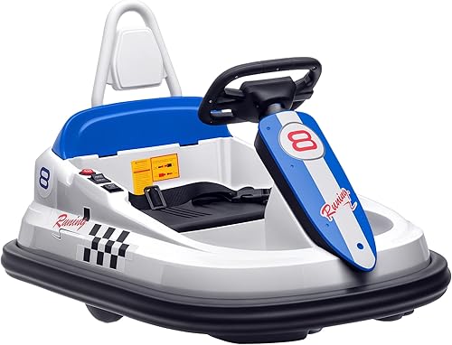 Aosom Coche de parachoques para niños pequeños, rotación de 360 de 6 V, auto eléctrico para niños con bordes de parachoques de EVA, motor gemelos, disponible en Yaxa Costa Rica