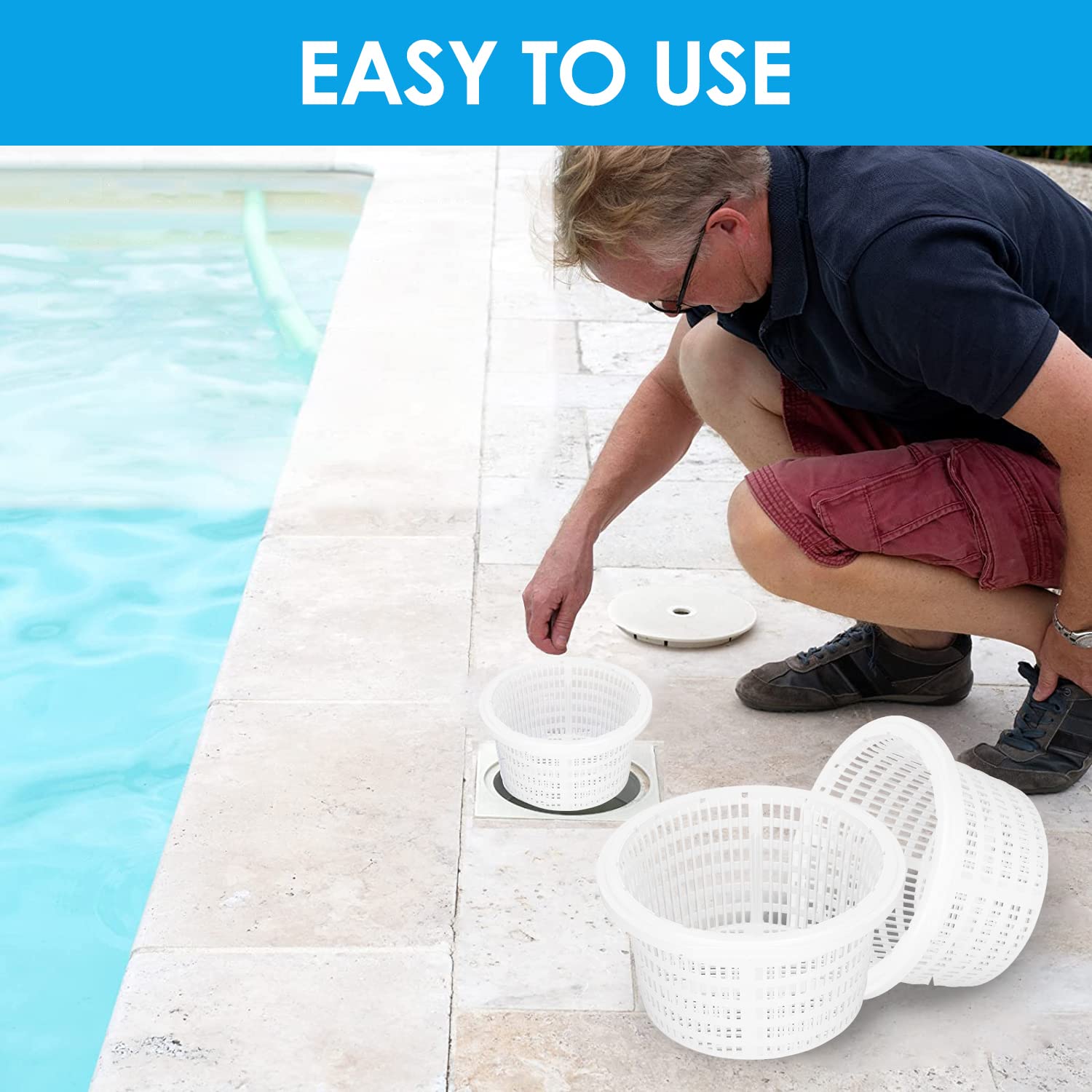 Accesorios de Piscina, Canasta de Escoria de la Piscina Skimmer de Piscina Skimmer de Piscina ​Repuesto para Piscina de Tierra (#2)