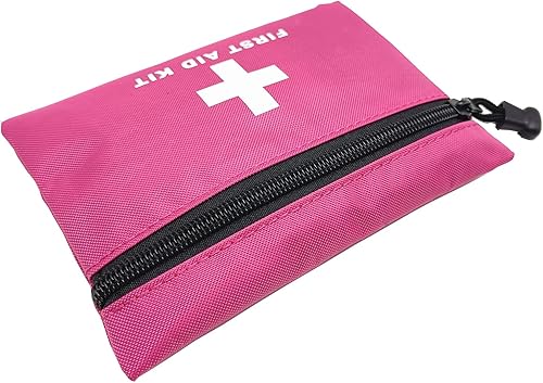 Miniatura 4 de Bolsa roja de primeros auxilios de emergencia, pequeña bolsa vacía de rescate de viaje para almacenamiento de primeros auxilios, bolsillo para