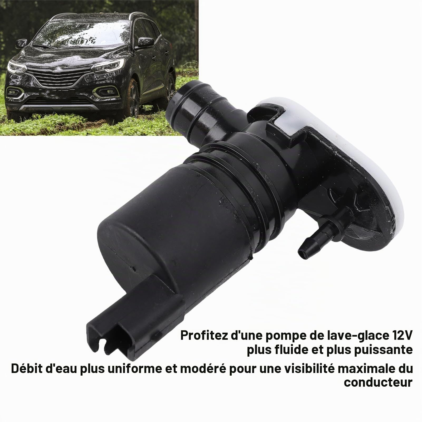 Pompe à Lave-glace Avant Assurez le Flux D'eau Lisse de Longue Durée 289209776R pour Kadjar V