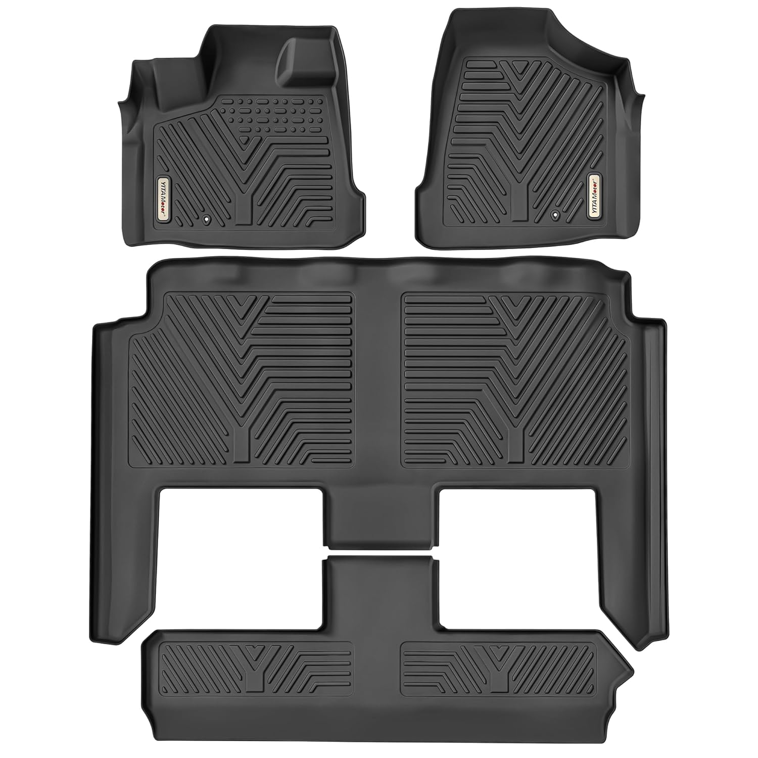 YITAMOTOR Floor Mats Compatible with 2008-2020 Grand Caravan 2008-2016 Town Country Stown Go Only Custom Fit Floor Liners