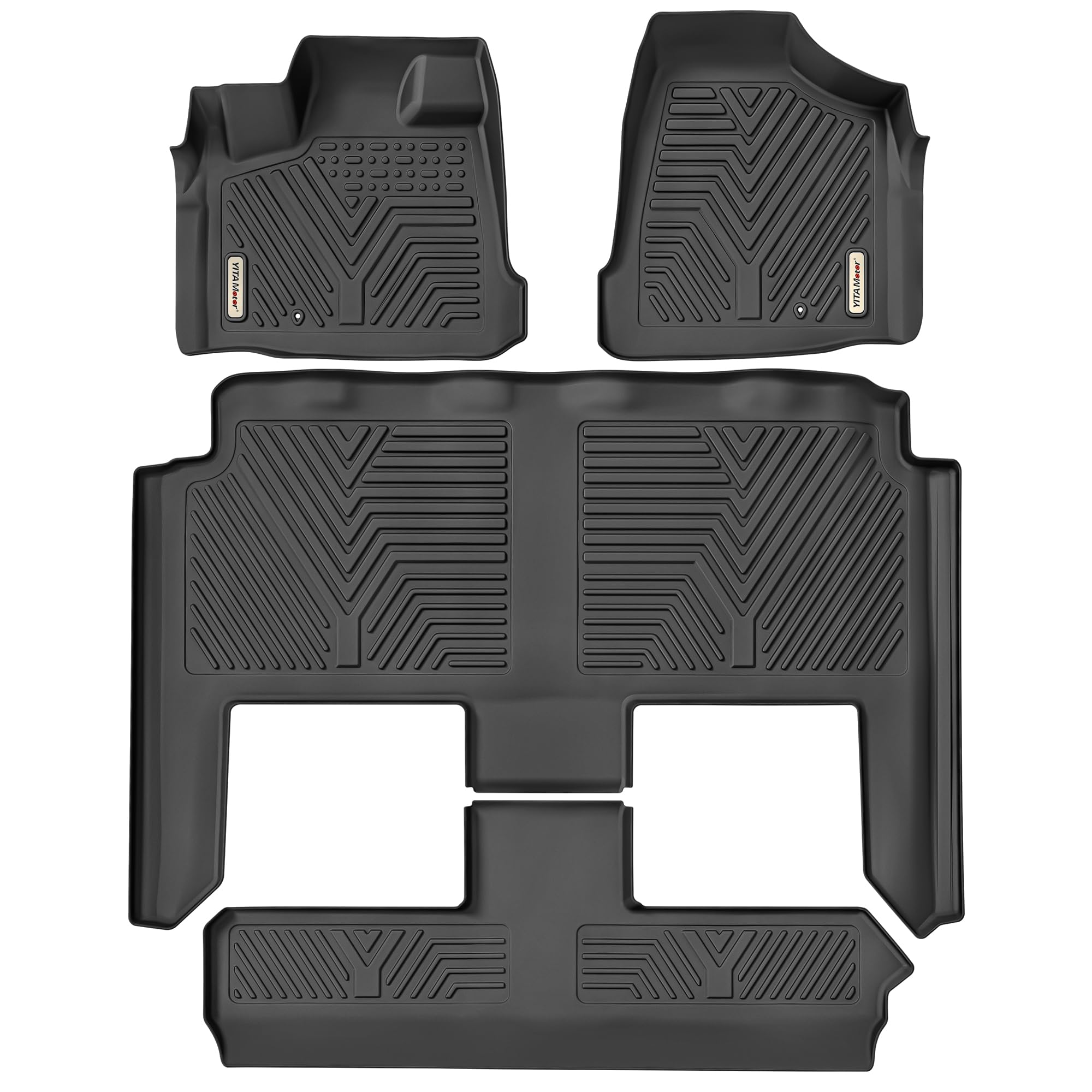 YITAMOTOR Floor Mats Compatible with 2008-2020 Grand Caravan 2008-2016 Town Country Stown Go Only Custom Fit Floor Liners