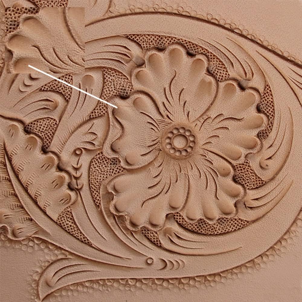 Singring Leather Stamping Tools Petal Beveler Stamps 3 Pcs LeatherCrafts Carving Punches Tools 304 Stainless Steel