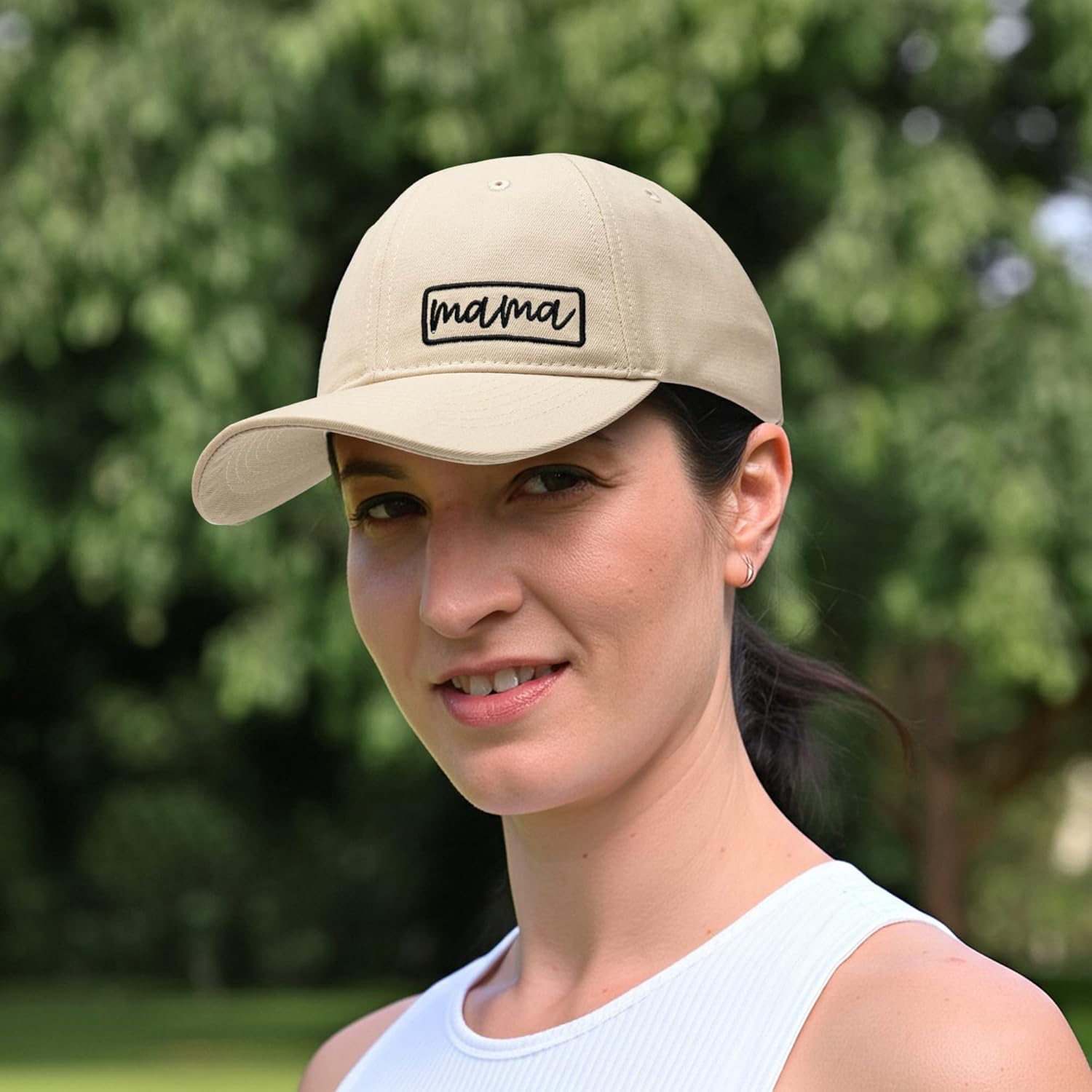 KOLWOVEN Mama Baseball Hat, Embroidered Adjustable Cap for Women, for Mama on Birthday, Mother’s Day - Image 3