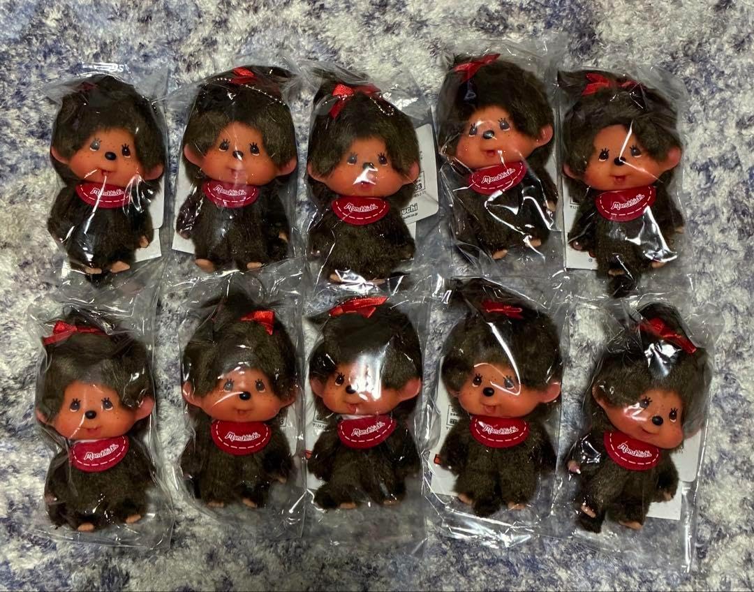 顔でか モンチッチ SS 女の子 キーチェーン 10個セット セキグチ OS