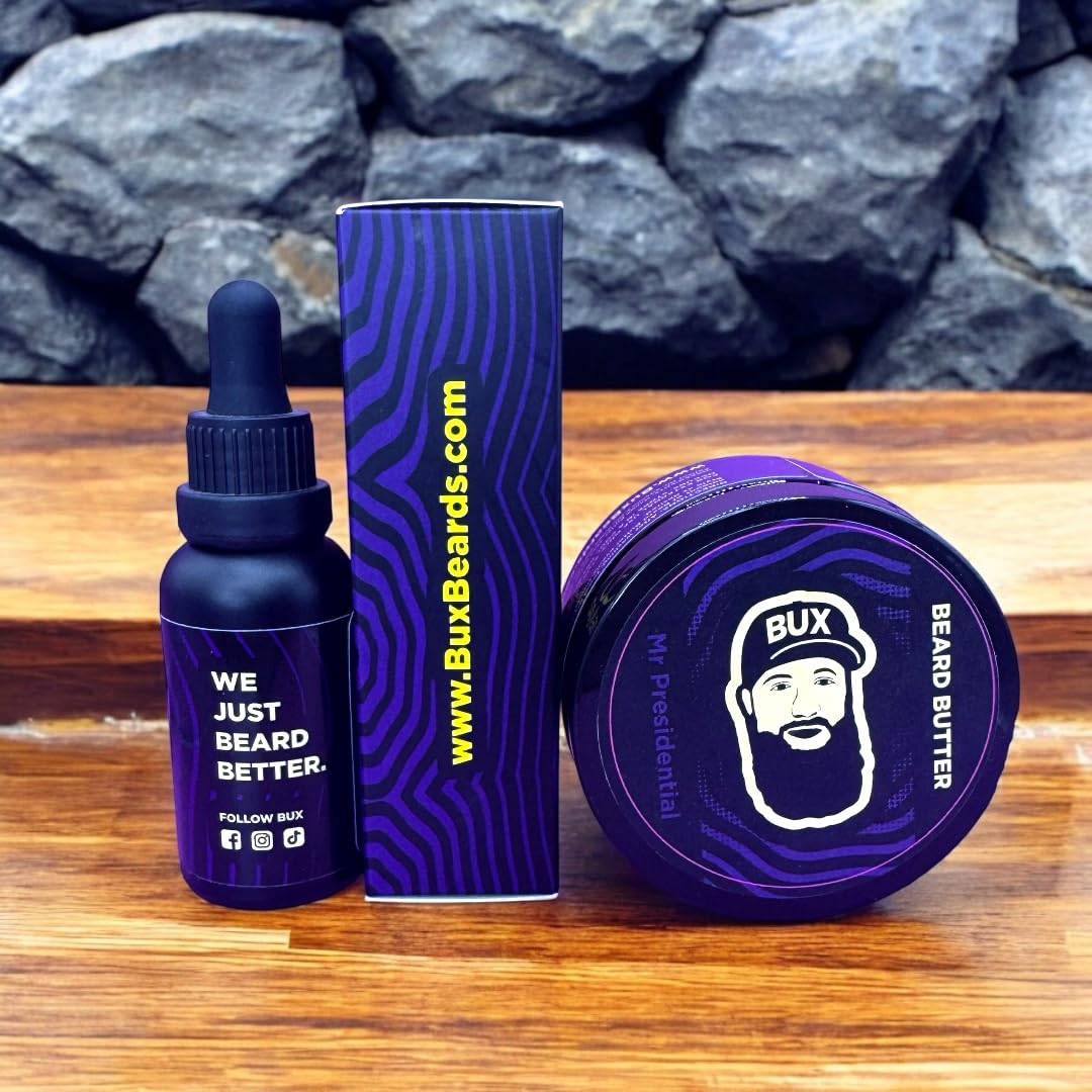 Beard Butter – Leave-In Beard Conditioner for Men, Handcrafted Natural Oils & Butters, Deep Conditioning & Softening Formula, 4 oz (Multiple Scents Available) (Mr. Presidential)