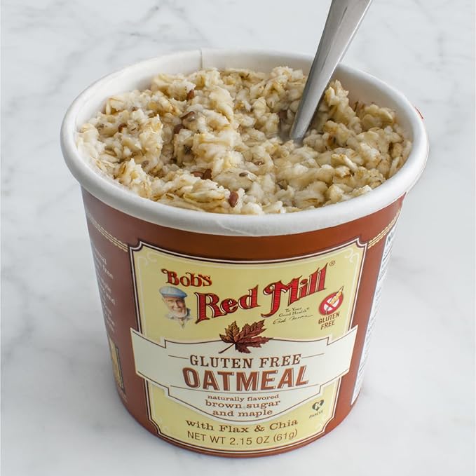 Bob's Red Mill Avena en Vaso Variedad (Classic, Maple, Apple), Pack de 12 miniatura 9