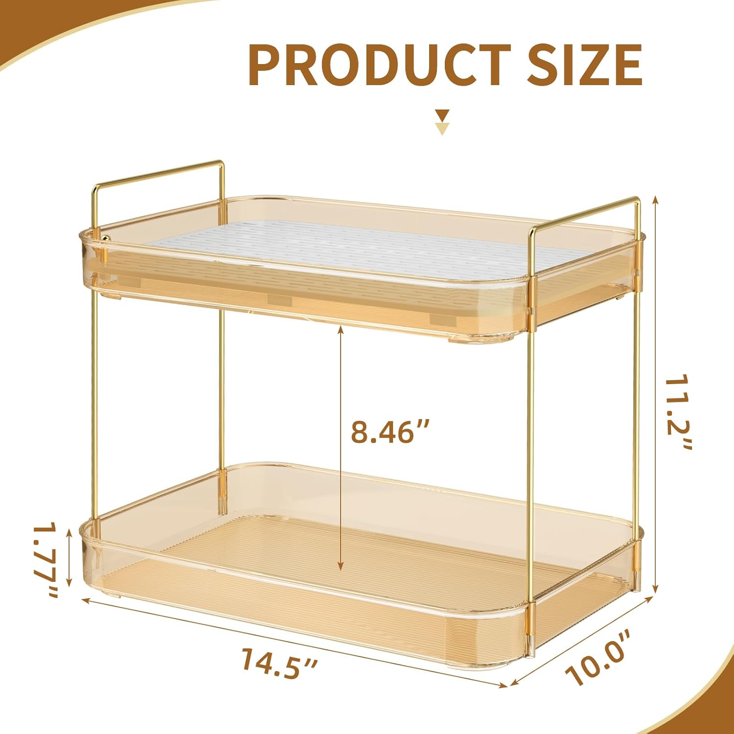 Seoneiro Whiskey Tray, Glass Cup Rack, Mug Holder, Coffee Cup Organizer, Bathroom Countertop Organizer with Drain Board Wine Glass Decorative, Food Tray, Kitchen Spice Rack