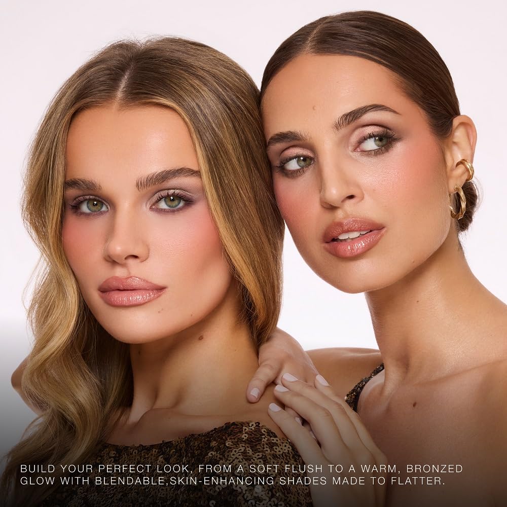 Jouer Prêt-à-Porter Blush & Bronzer Palette - 2 Luminous Blushes + 1 Matte Bronzer, Travel-Friendly with Mirror, Talc-Free Formula, 0.42oz - Image 6