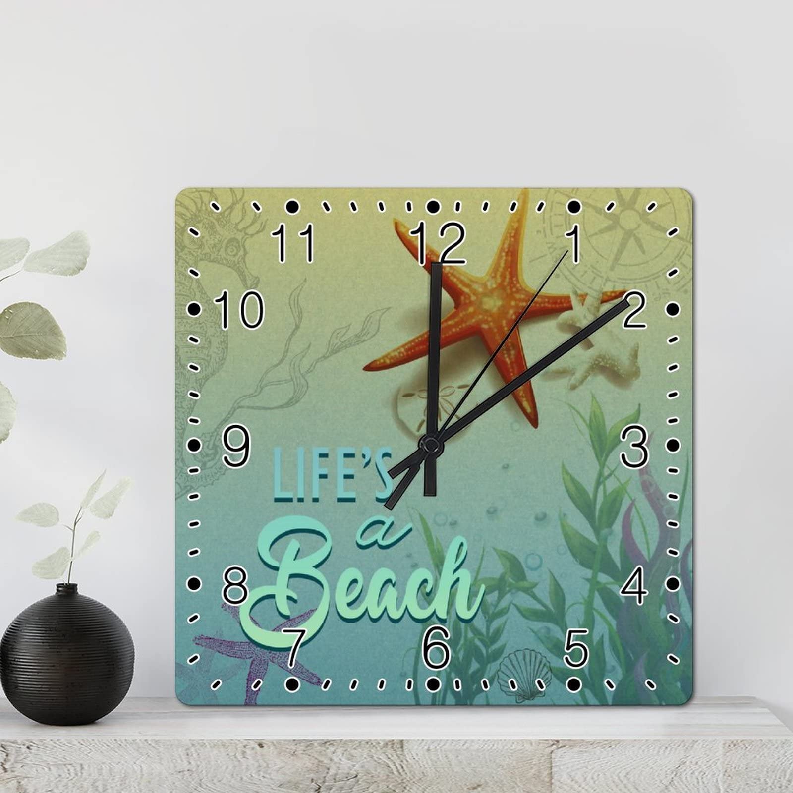 Horloge murale rustique en bois silencieuse pour retrouver le calme dans la chambre