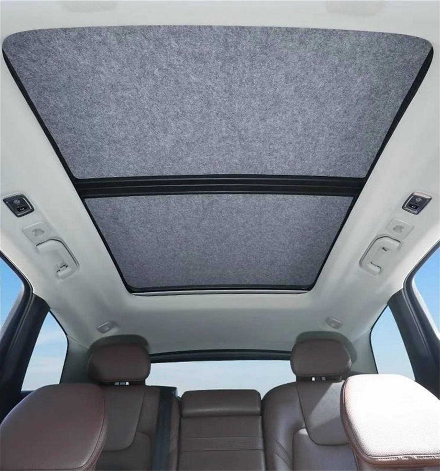 Parasol Techo Solar Coche Visera Aislante para Techo Solar De Coche para Mercedes para Benz GLB X247 2020~2026, Cortina Parasol De Adsorción Electrostática(Negro)