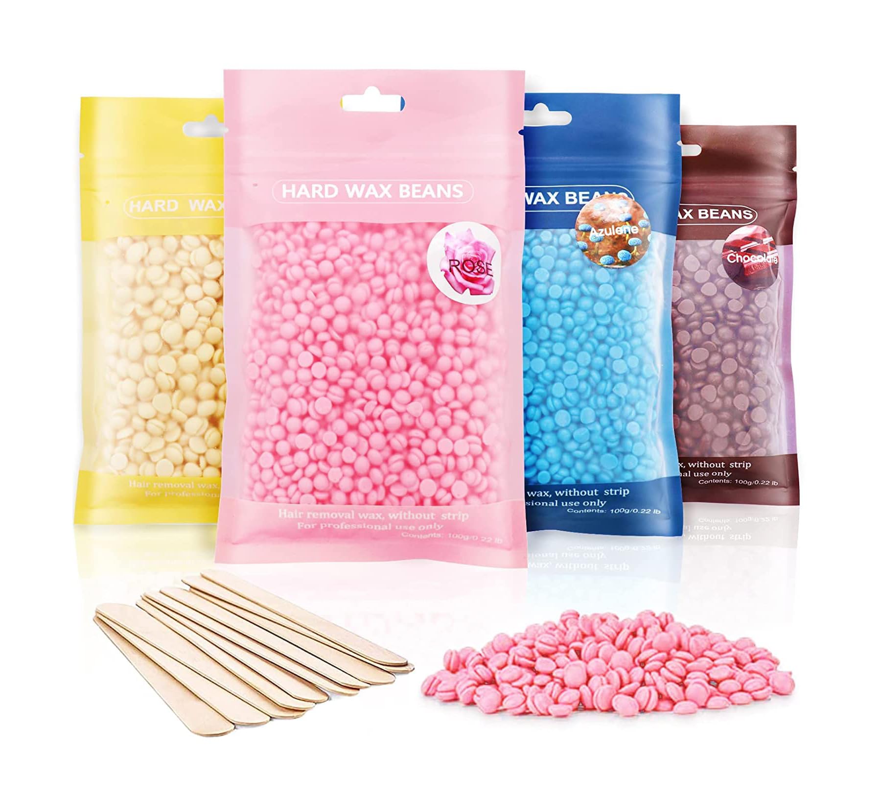 DGH By Durga Hosiery 400 Grm White Chocolate Wax Beans for Hair Removal | Stripless & Painless Waxing | All Purpose Hair Removal | Quick & Easy Tan Removal Waxing (Each-100g) Combo of 4-image-12