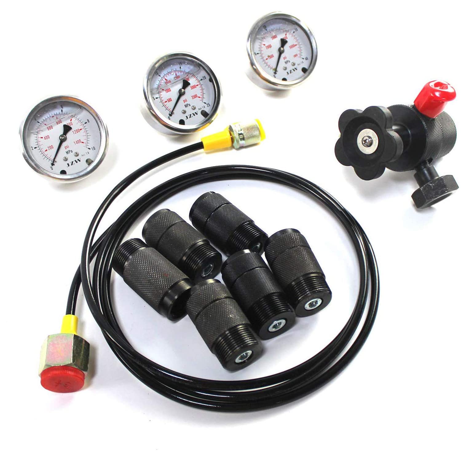 Buy Hydraulic Nitrogen Accumulator Charging System and Fill Valve Pressure Test Kit, 0400Bar