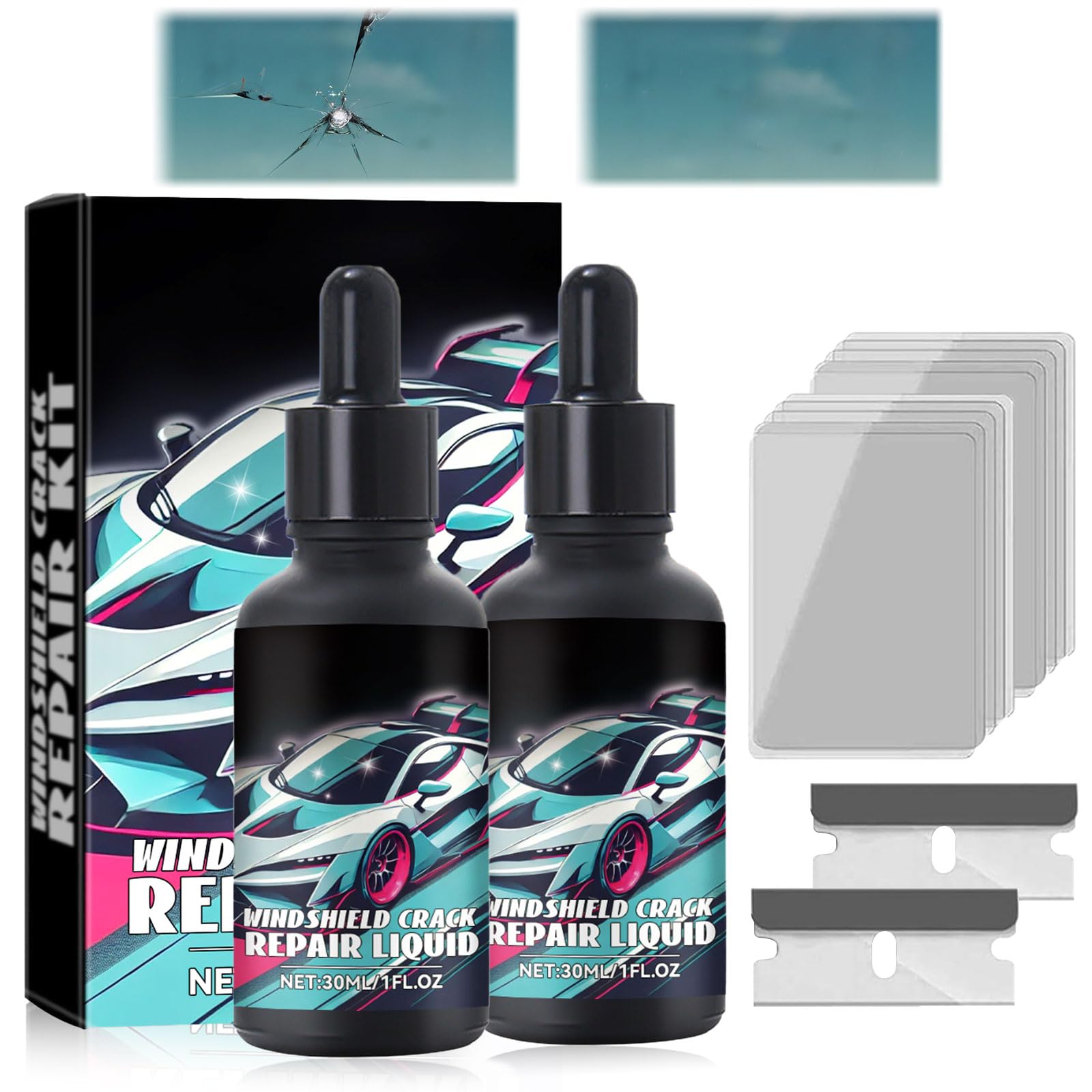 Photo 1 of HongChengSM Windshield Crack Repair Kit