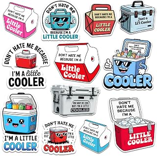 3피스 Dont Hate Me Because Im a Little Cooler 스티커 Don't Hate Me Because I'm a Little Cooler I'm a Little Cool Little Cool Pun 스티커 노트북 병 휴대폰 자동차 헬멧 7.6cm(3인치) (12)