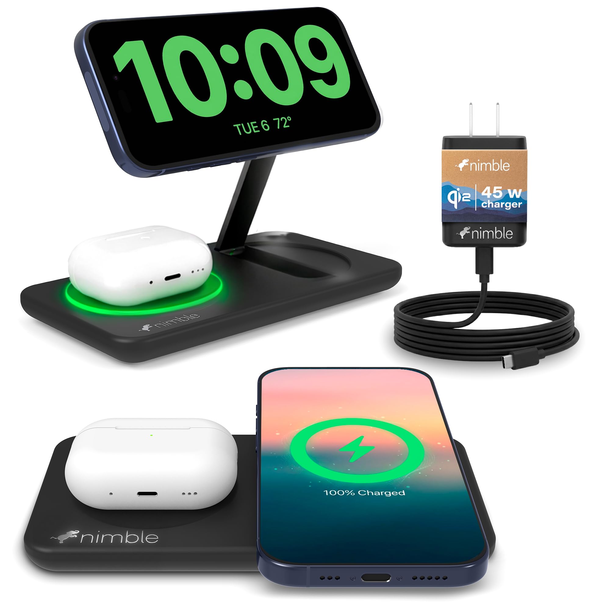 Amazon.com: Nimble Podium 2-in-1 Wireless Charging Station for