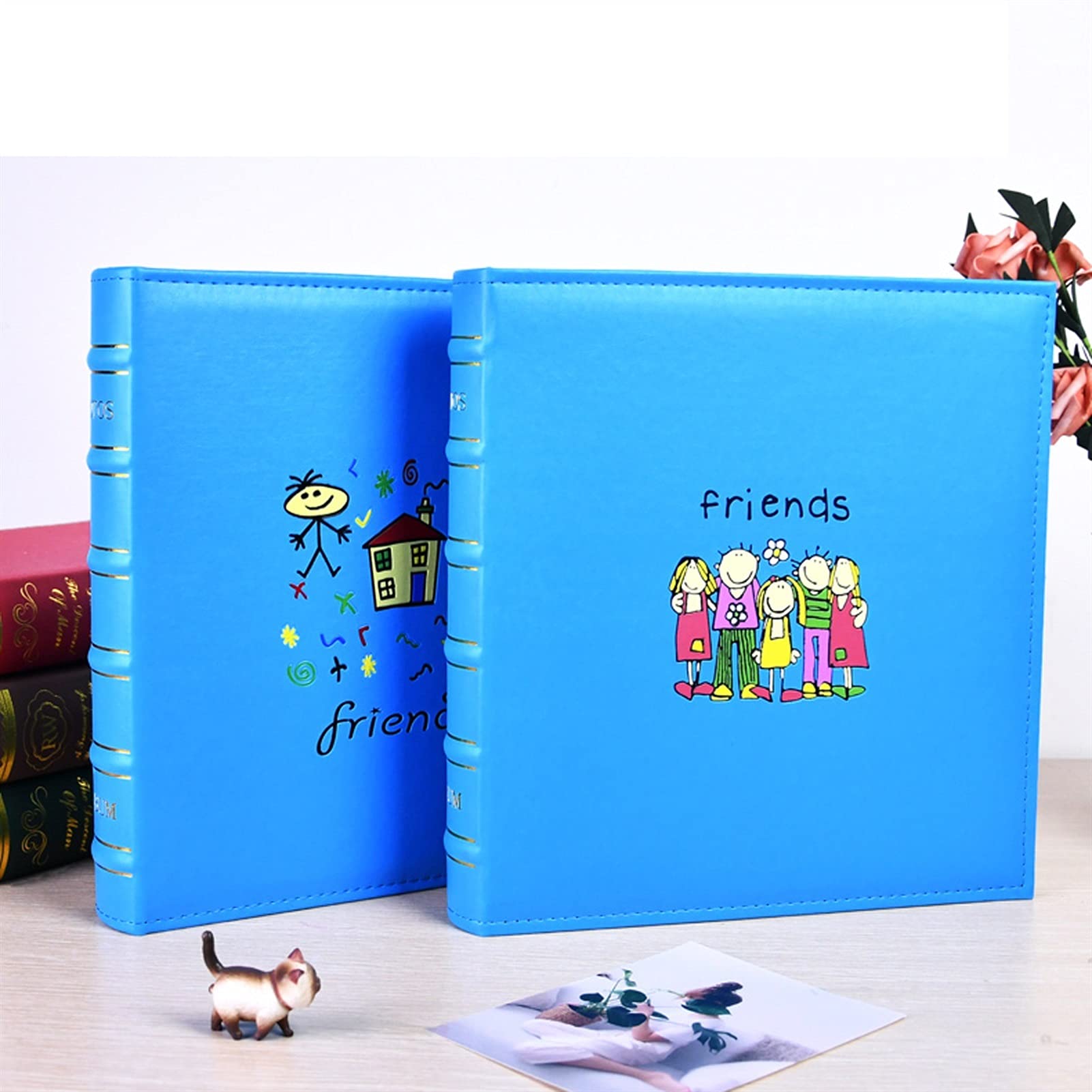 Álbum de Fotos Álbum de fotos 6 pulgadas puede contener 600 hojas de familia álbum de fotos de gran capacidad for bebés bebé niños recuerdos crecimiento crecimiento libro conmemorativo Album Fotos ( C