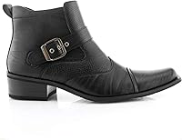 Vista 4 de Ferro Aldo Alejandro MFA606326 - Botas de vestir de espuma viscoelástica para hombre, estilo casual, con hebilla de alta occidental, botas de vestir