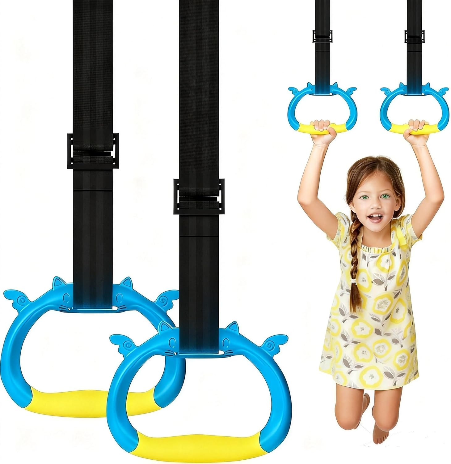 Anillas de gimnasia profesionales ajustables hasta 550 LBS