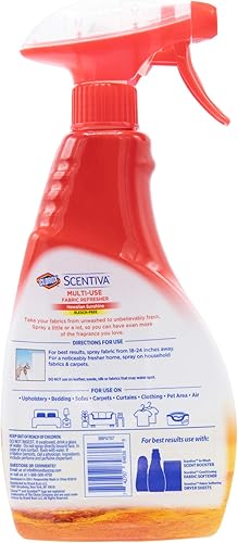 Miniatura 2 de Clorox Scentiva Spray refrescante de tela multiusos  Ambientador de tela para armarios, tapicería, cortinas y alfombras  Aroma de sol hawaiano  16.9