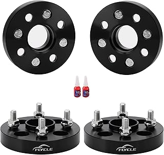 1 inch 4x100mm Hubcentric Wheel Spacers for 1980-2005 Civic, 2001-2005 Mini Cooper, 4x100 Forged Wheel Spacer with 12x1.5 Studs 56.1mm Bore for CRX Insight Integra