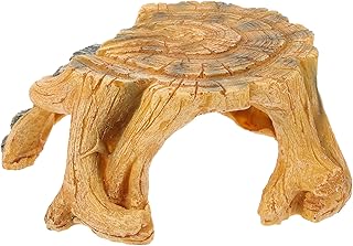 Didiseaon Crafts Decor Turtle Ramp Reptile Animals Basking Platform Turtle Floating Dock Tortoises Basking Platform Basking Platform for Turtles Turtle Tank Accessories Fish Tank Resin Stone