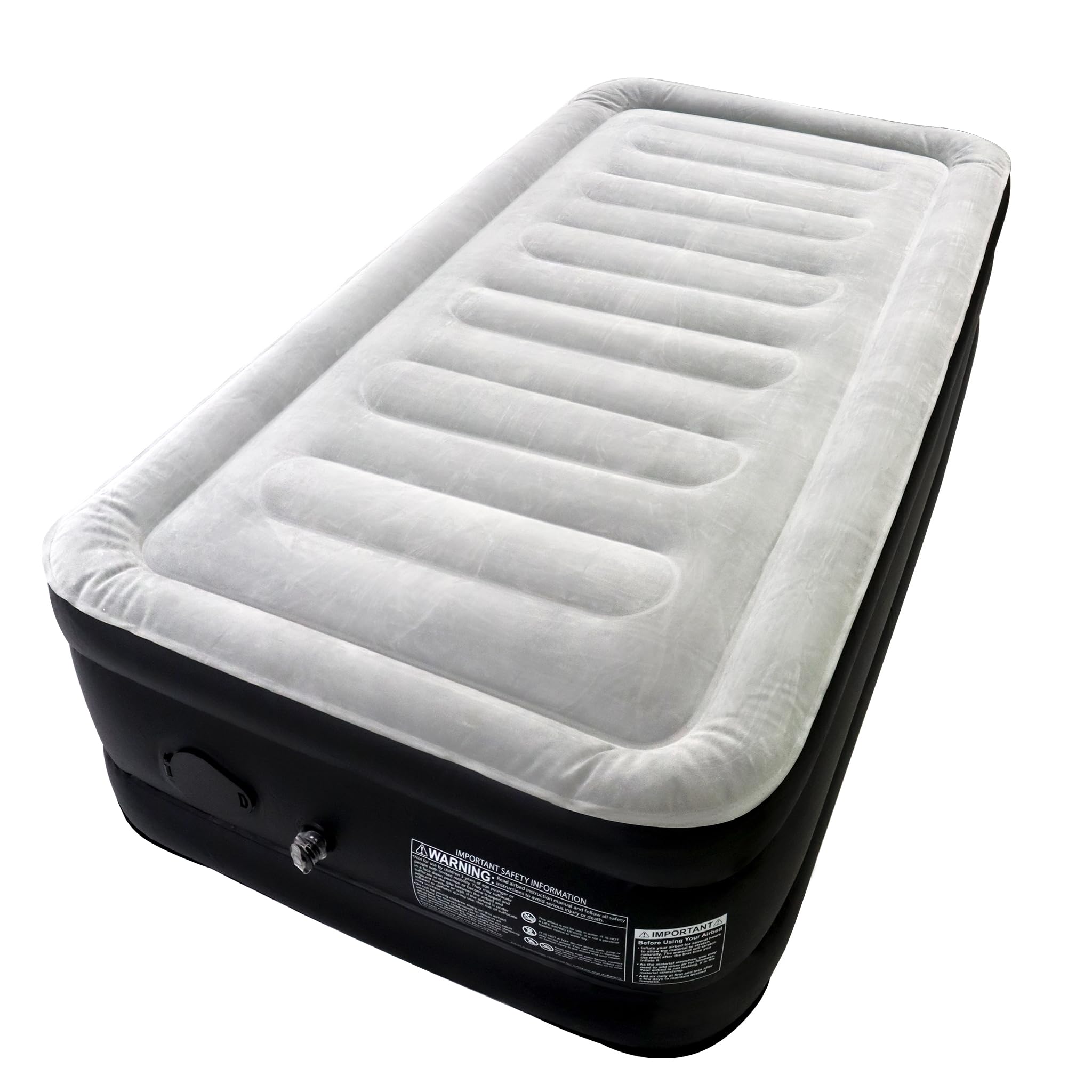 FIVMEN Luftmatratze 1 Personen Luftbett Selbstaufblasend 187x90x46cm Aufblasbare Matratze mit Elektrischer Pumpe Inflatable Mattress Gästebett Reisebett für Camping&Heimgebrauch