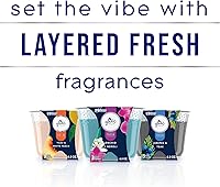 Vista 5 de Glade Tarro de vela perfumada de 3 mechas, Yuzu y melocotón blanco, ambientador infundido con aceites esenciales, 6.8 onzas, 3