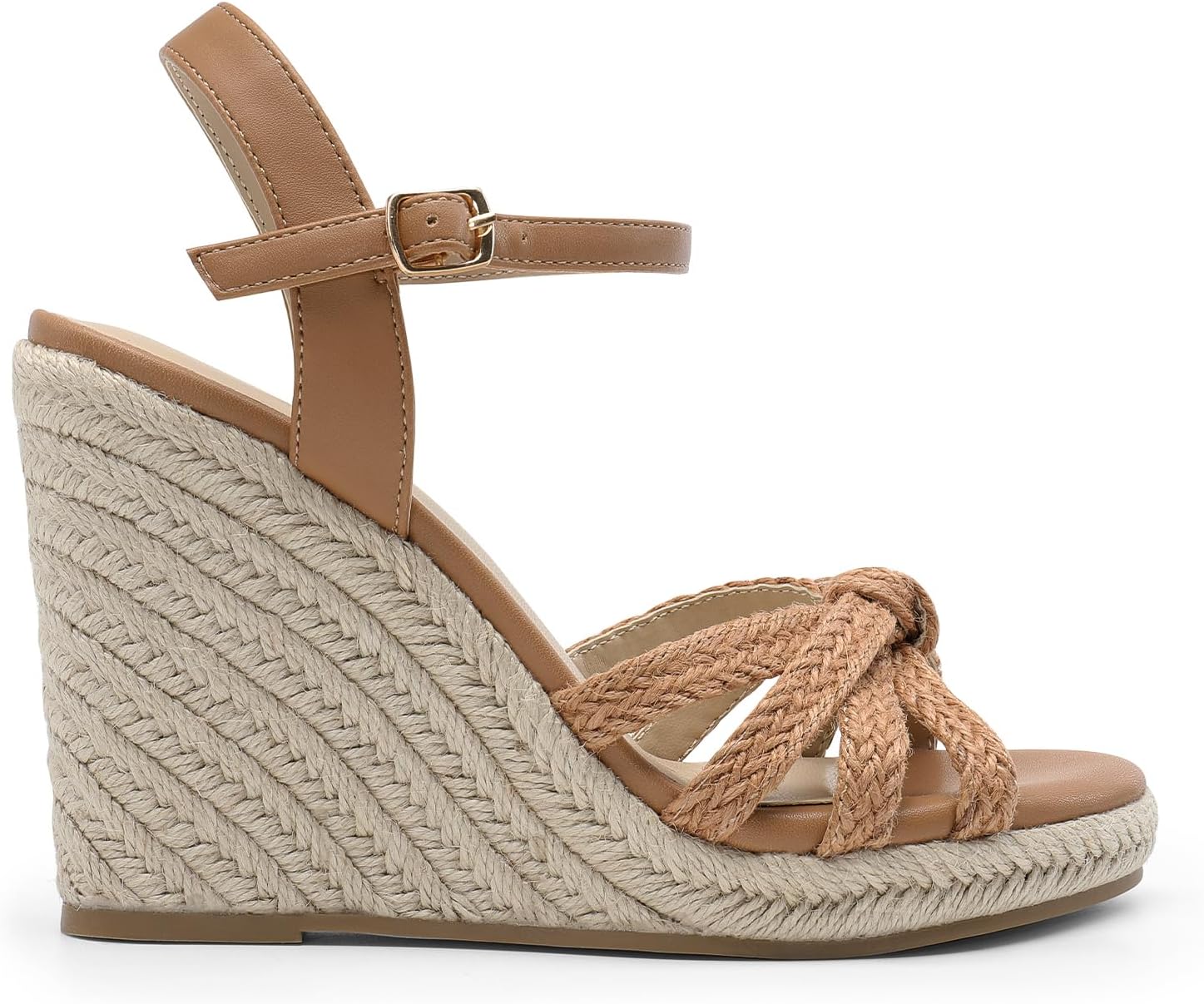 DREAM PAIRS Wedge Sandals for Women Dressy Summer, Platform Espadrille Strappy Casual Braided Heels Comfortable with Open Toe and Ankle Strap - Image 3