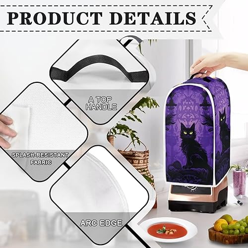 Miniatura 10 de TODIYADDU Cubiertas de electrodomésticos pequeños para encimera de cocina, cubiertas impermeables para licuadora, funda protectora personalizada