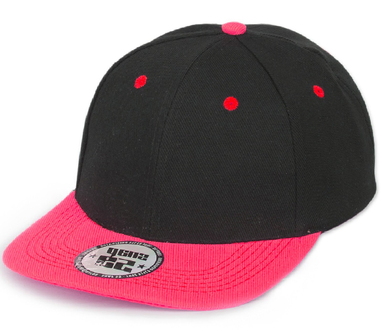 4sold Kids Snapback Hat Baseball Cap Hip-Hop (Black Pink)