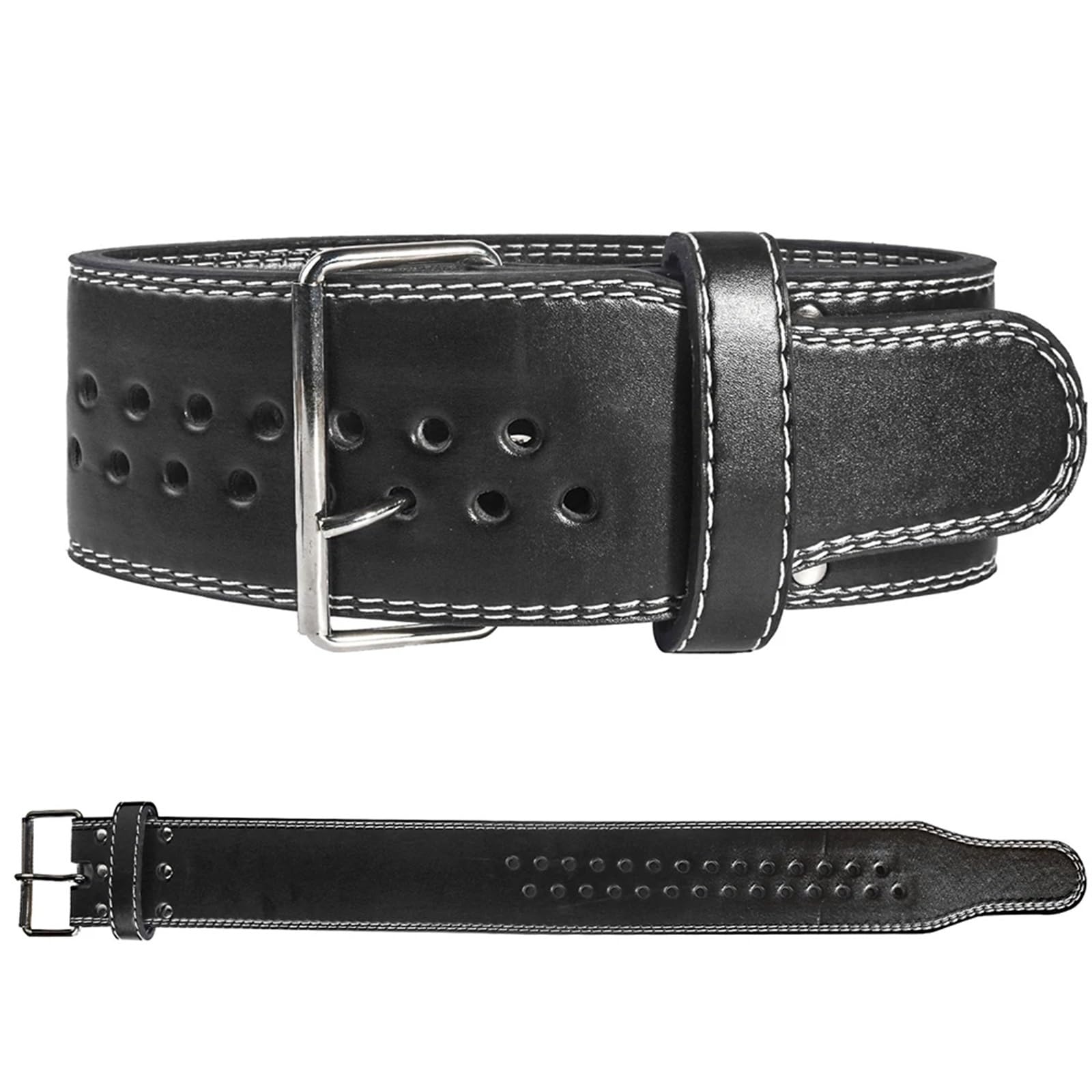 GewichthebergüRtel 10MM Schnalle PU Leder Kniebeugen Gewichtheben Gürtel Langhantel Hantel Fitness Gym Gewichte Training Taille Unterstützung Ausrüstung fürs Fitnessstudio