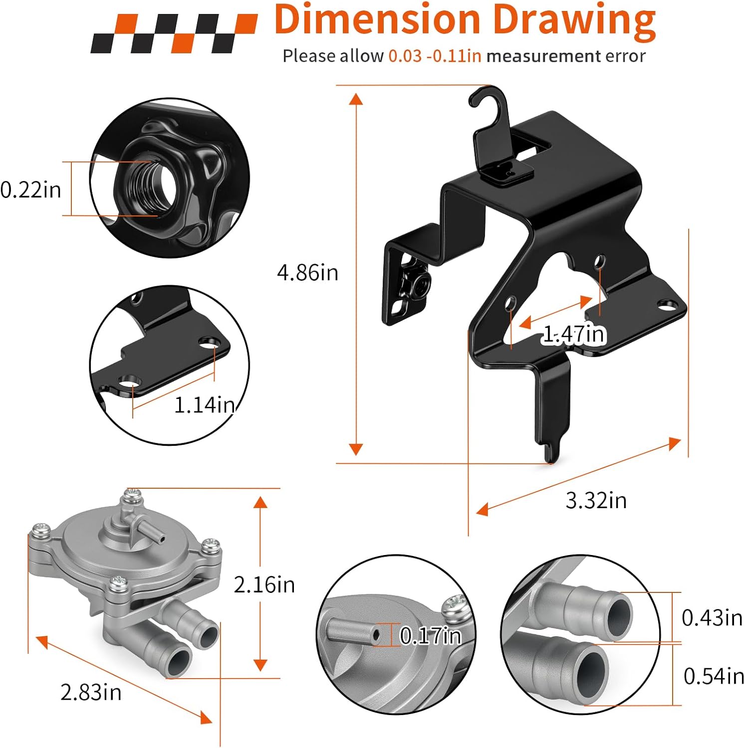 Fuel Gas Auto Petcock Valve Assembly For Honda Shadow VLX 600 Deluxe VT600C VT600CD/CD2 1999 TO 2007 16970-MZ8-G23