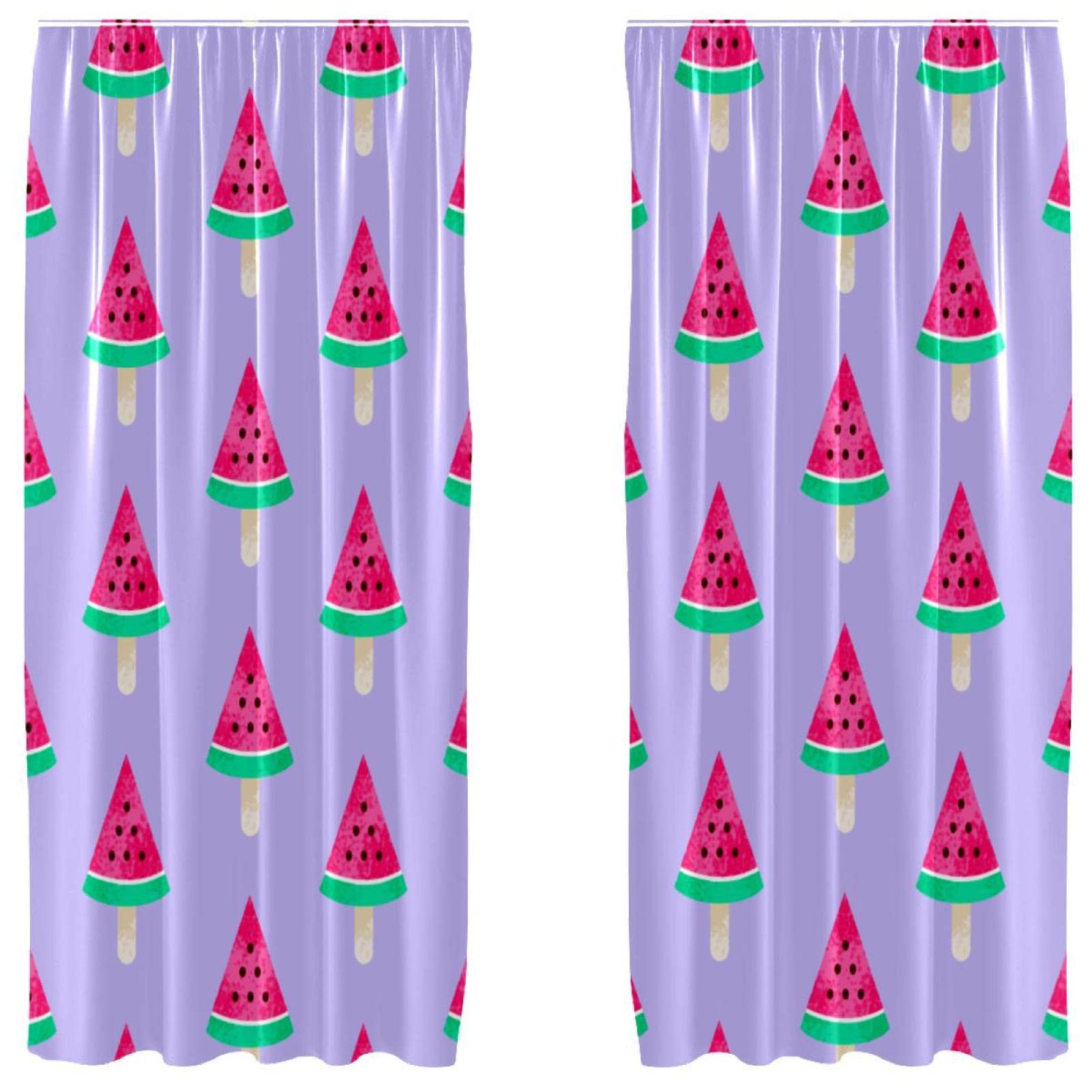 Rideaux violet pastèque passe-tringle pour sublimer une chambre d'enfant