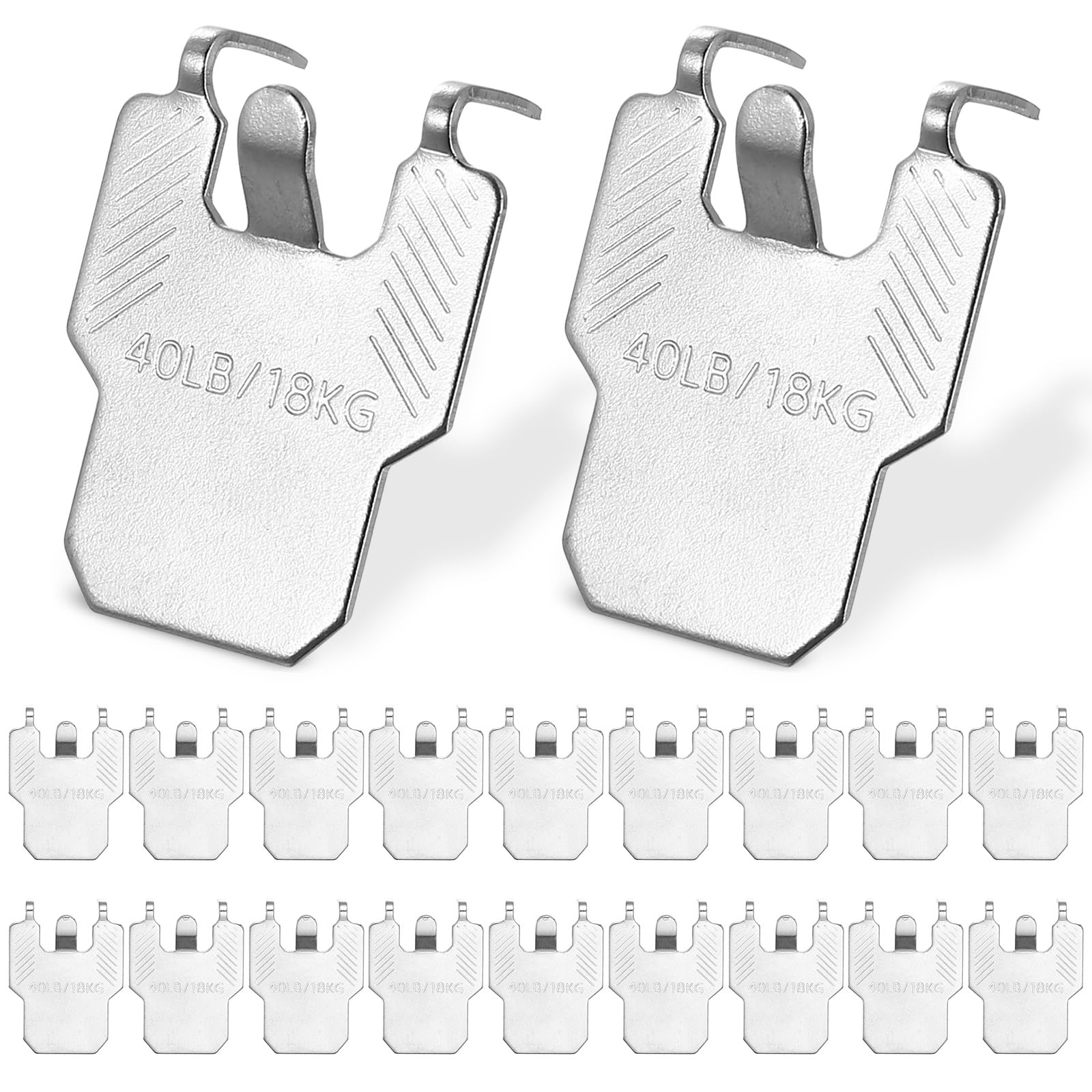 20 Pcs Claw Drywall Picture Hangers, Heavy Duty Picture Hooks for Drywall Claws, pPicture Hanging Claws, 40lb No Nail Plasterboard Mirror Hooks for Hanging Pictures, Poster, Photo Frame, Artworks