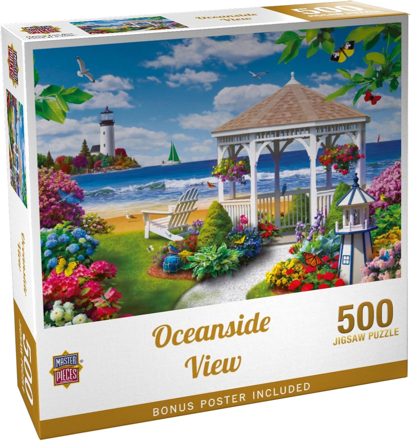 Masterpieces 300 Piece EZ Grip Jigsaw Puzzle - Oceanside View - 18"x24"