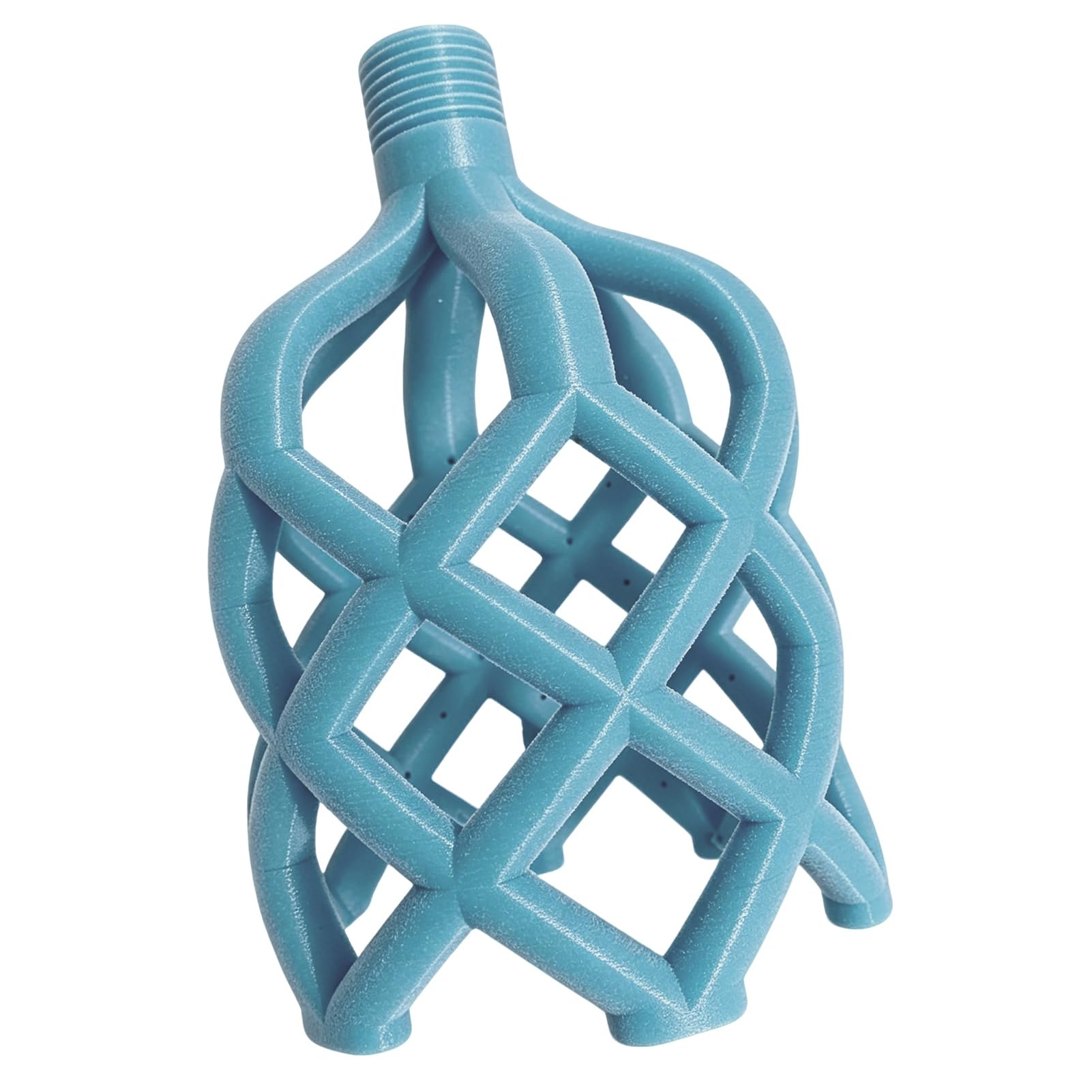 New Upgraded Men's Shower Head, 3D Printed Hollow Woven Rainfall Sprayer,Lightweight Sprayer with Universal Fit, for Full Body Coverage and Easy Cleaning in Bathroom Sky Blue