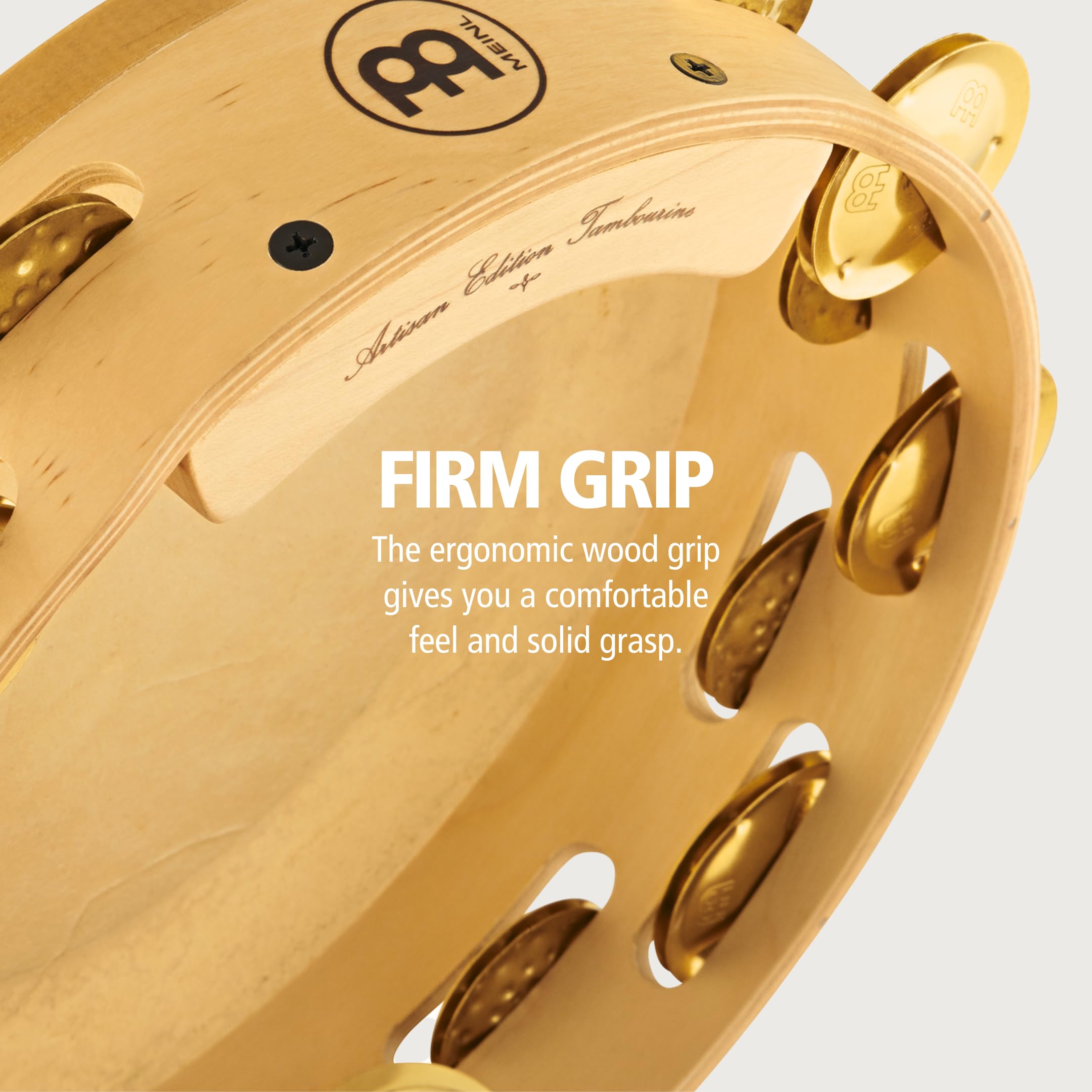 Meinl Percussion AE-MTAH2B Artisan Edition Maple Tambourine with