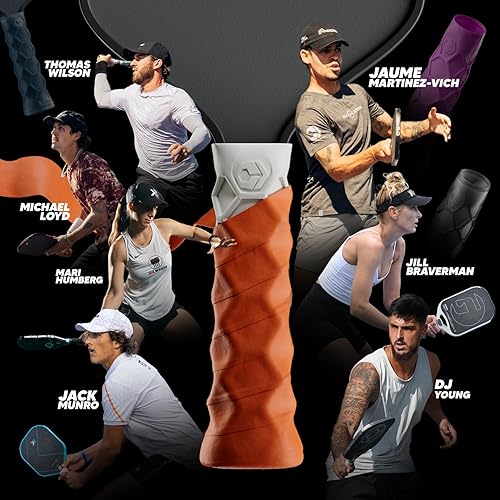 Miniatura 6 de Agarre de paleta de pickleball - 5.25 pulgadas - Tacto regular - Soporta codo de tenis, mejora la fuerza de agarre, reduce la vibración con soporte