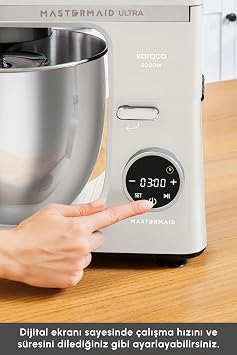 عجن العجين الرقمي Karaca Mastermaid Chef Ultra D2000W Starlight 7L