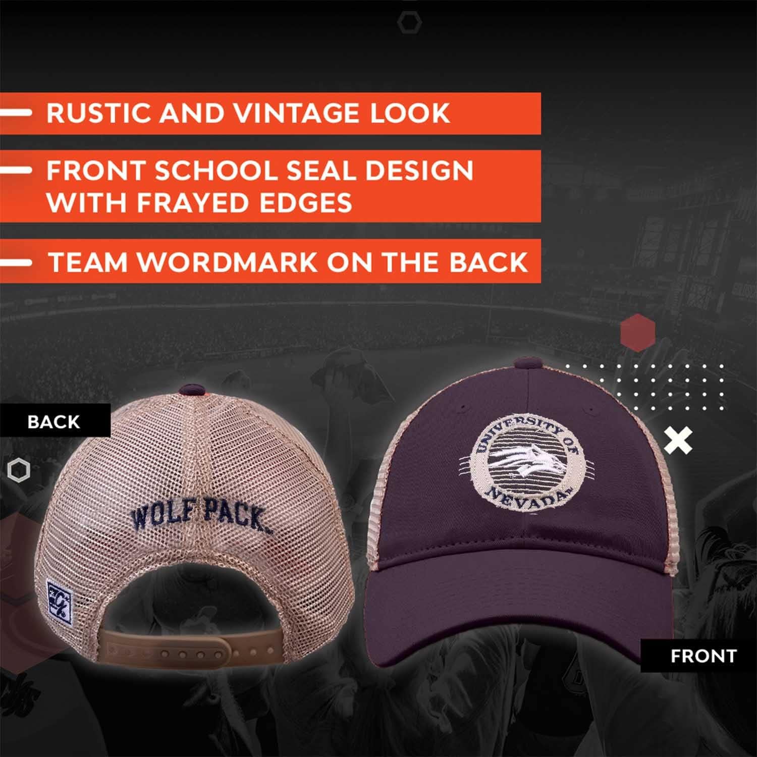 The Game NCAA Snapback - Patch Meshback - Classic Comfort - Adjustable Size - Let Everyone Know which Team You Support