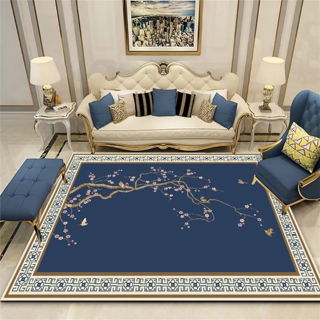 Tapis chambre adulte bleu et doux pour créer un espace cosy et classique