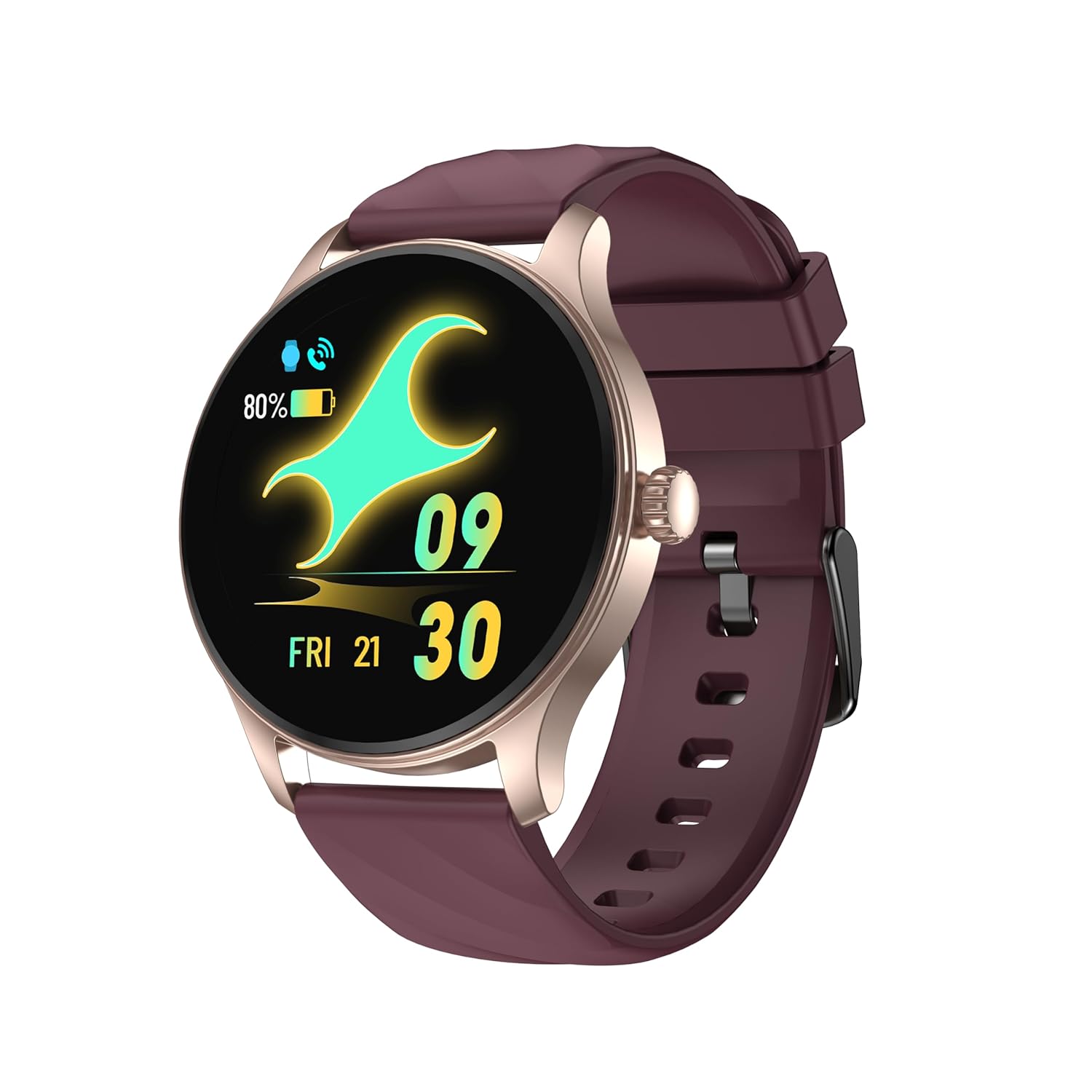 Fastrack Limitless XR1 Smart Watch-1.38″ UltraVU HD Display, BT Calling, Fast Charge, 100+ Sports Mode, Calculator, Heart Rate Monitor, AI Voice Assistant, IP68, Smartwatch for Men & Women (Wine Red)