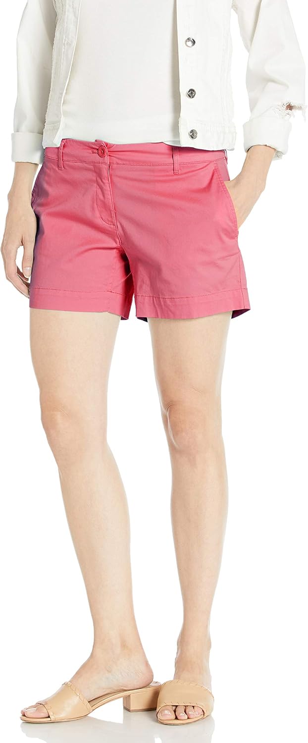 Nautica Womens Comfort Tailored Stretch Cotton Solid and Novelty Short
