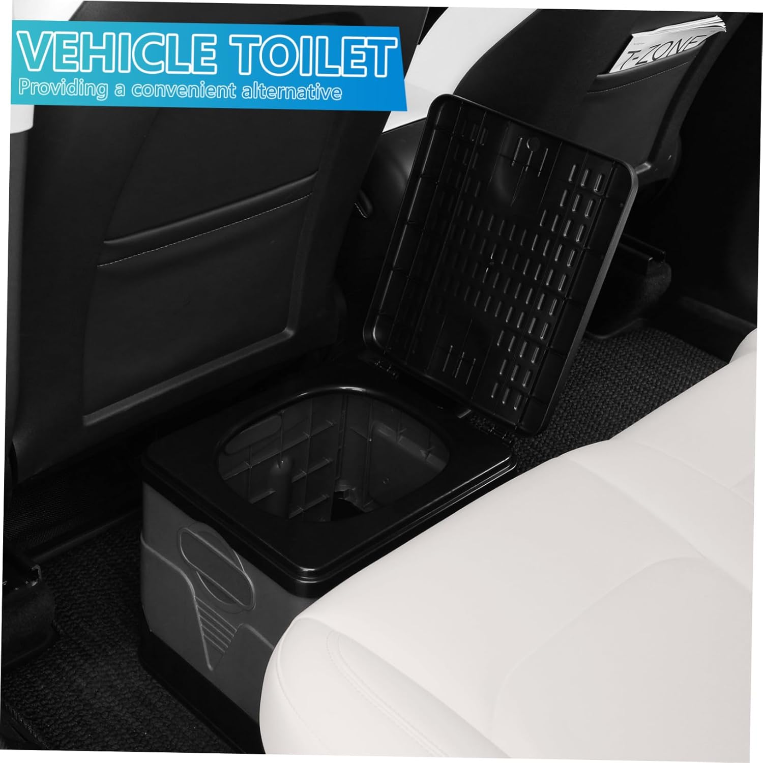 Zerodeko Portable Folding Toilet for Adults Compact Easy to Clean Camping Toilet for Outdoor Use for Road Trips Hiking and Emergencies