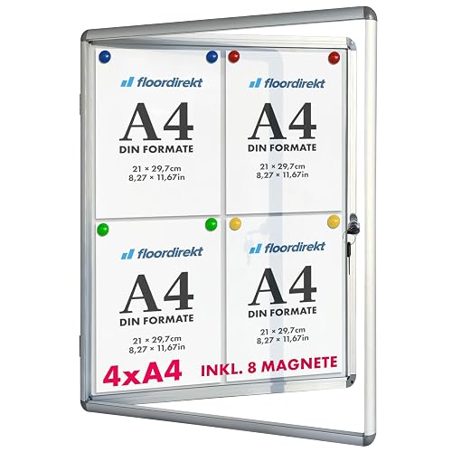 Vitrina prémium para Interiores - Caja de información - Parte Posterior magnética y rotulable