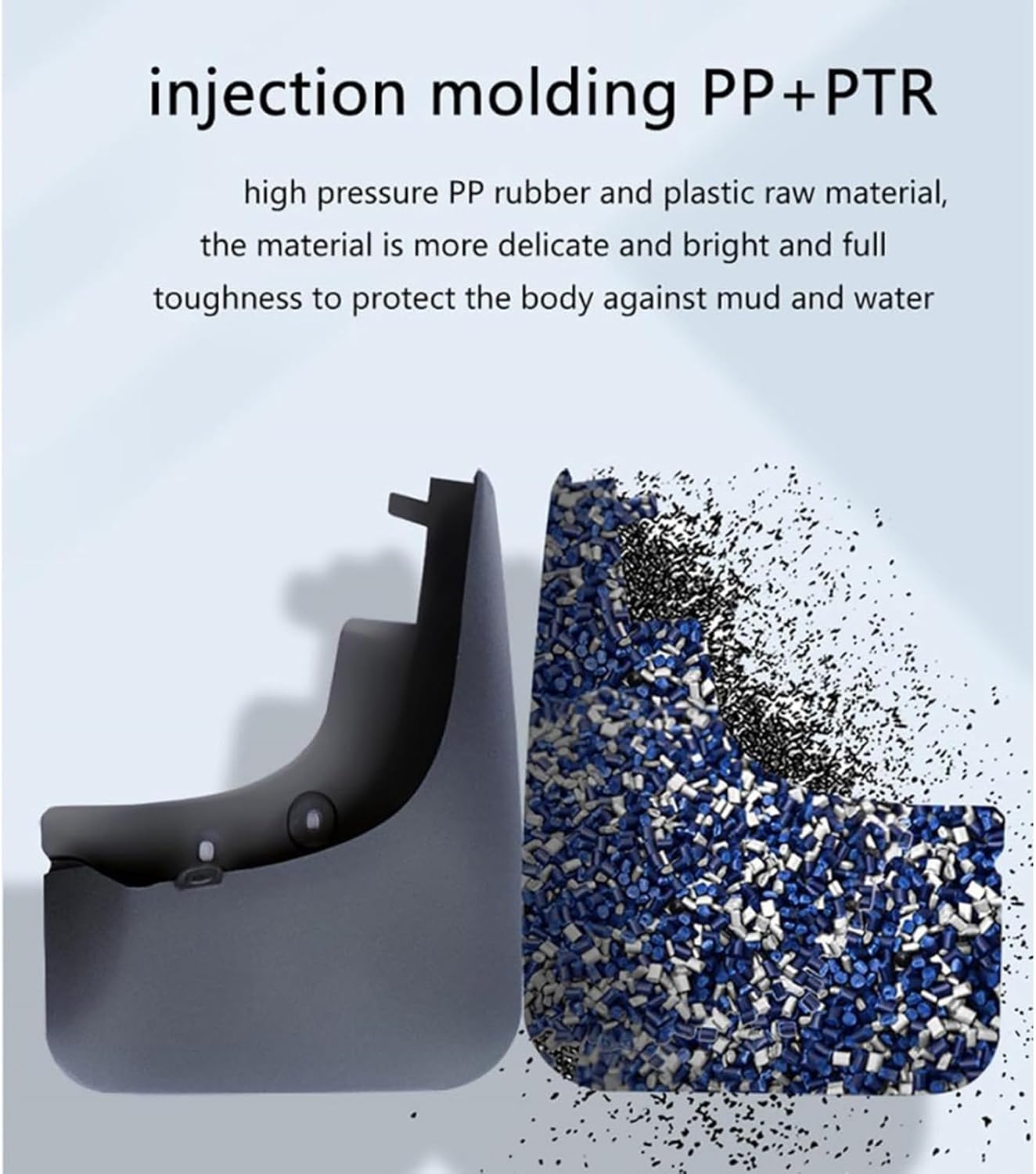 Genuine Mudflaps Car Mud Flaps Splash Mudguards Guards Set of 4 with Installation Compatible with Honda 2003-2007Acura TSX, Black