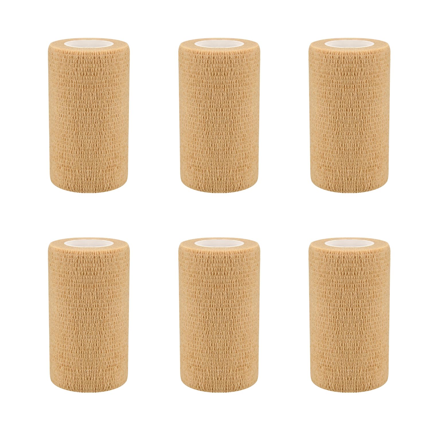 6pcs 2in Self Adhesive Bandage Wraps, 12 Colors, 5 Yard Wraps for Sports