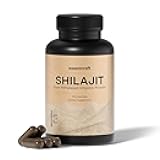 Organic Himalayan Shilajit Resin Extract - 1000mg Max Potency, Lab Tested Pure Shilajit for Men & Women, 85+ Trace Minerals Fulvic Acid, Immune Support, Energy, Cognition, 2 Month Supply, 120 Capsules